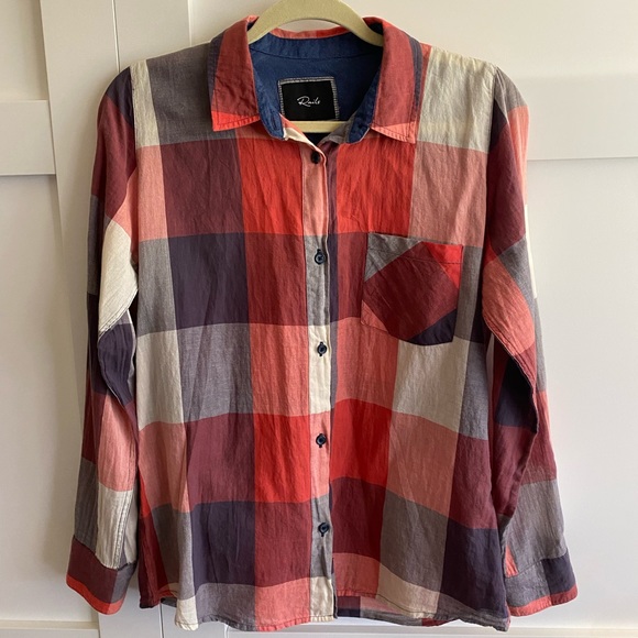 Rails Plaid Cotton Muslin Shirt - Picture 1 of 5